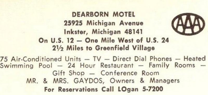 Clock Restaurant - Inkster - 26015 Or 25945 Michigan Ave Postcard 2 (newer photo)